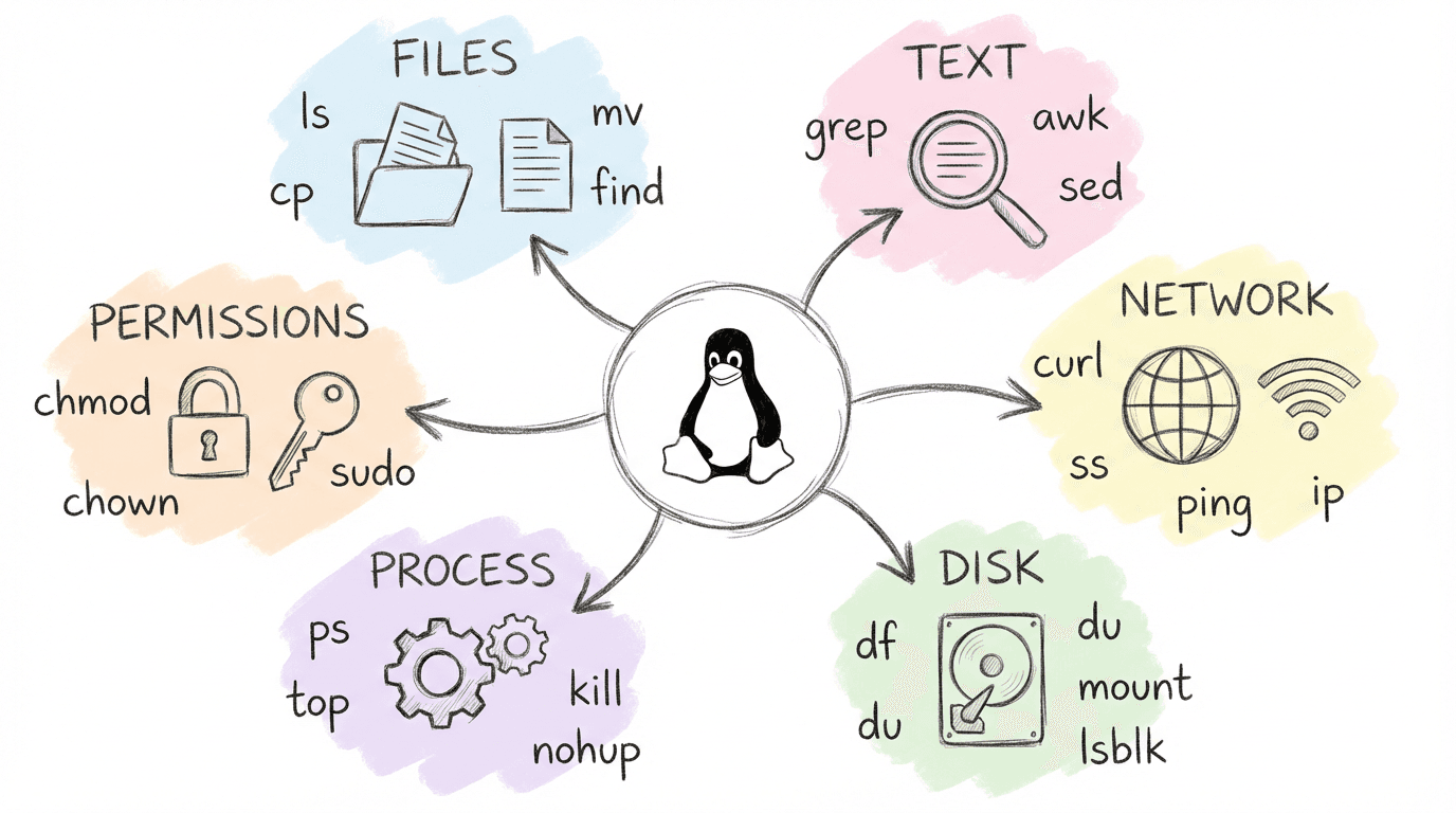 Linux 命令全景地图